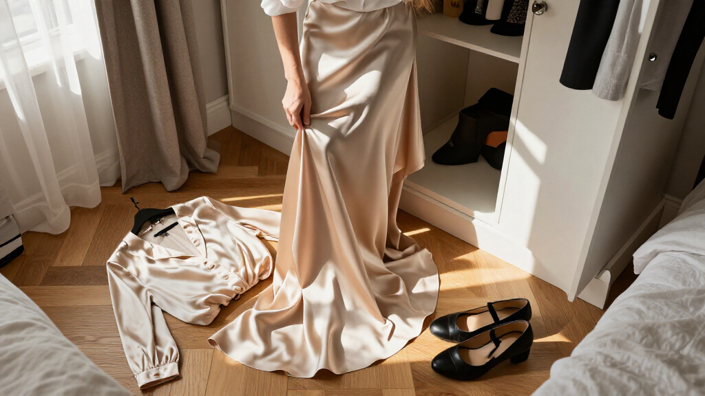 best silk and satin skirts