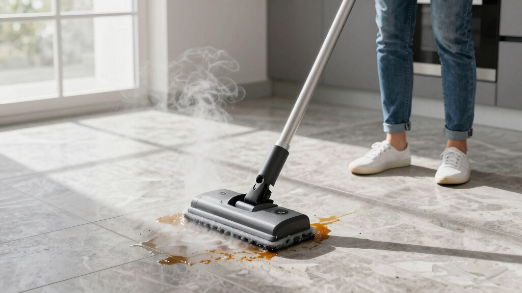 best steam mop for kitchen grease cleanup