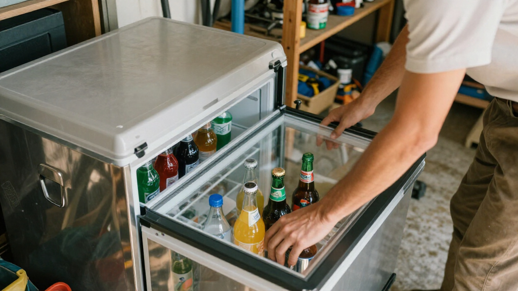 beverage refrigerator cooler for garage