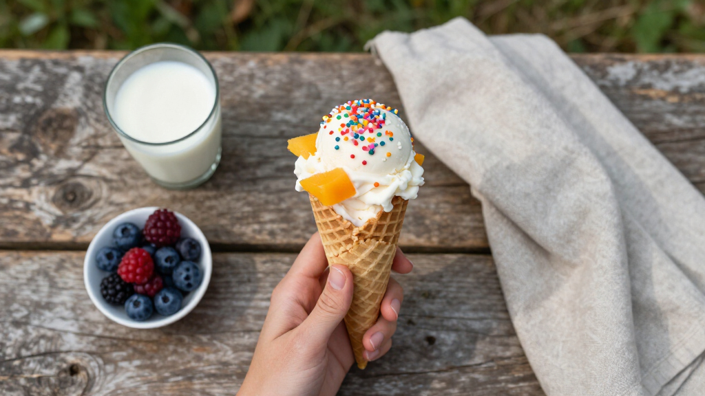vegan ice cream cones