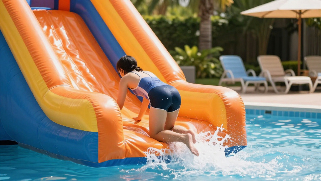 inflatable water park slides