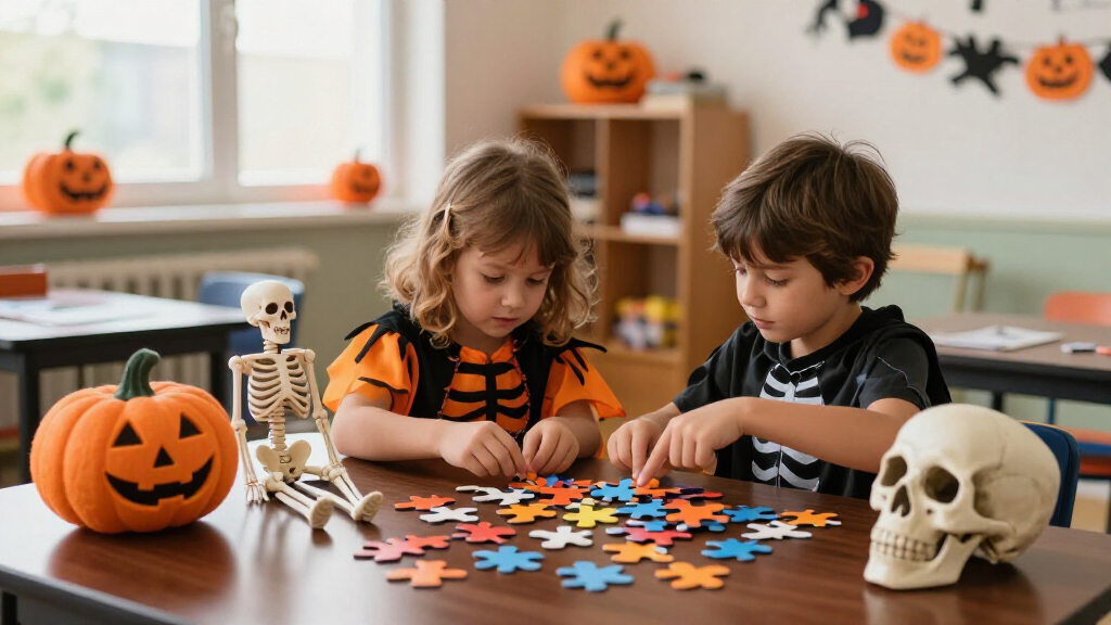 halloween anatomy puzzles
