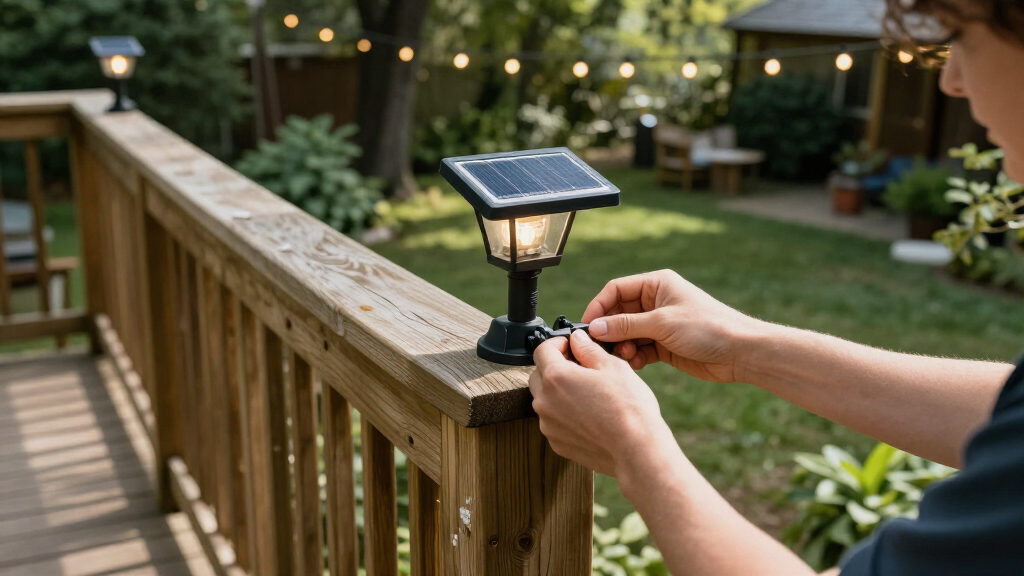 solar powered post lights for deck