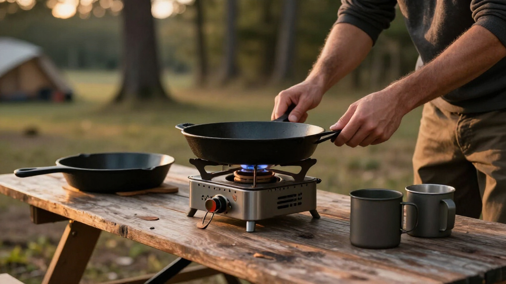 camping stove dual burner