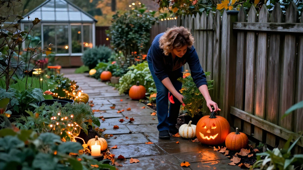 halloween garden decorations