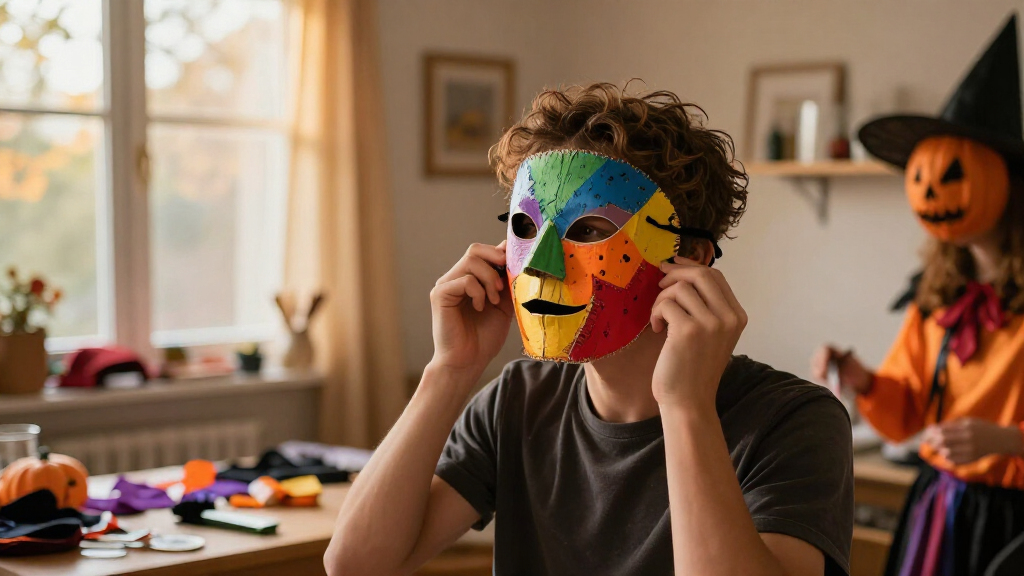 Halloween costume masks