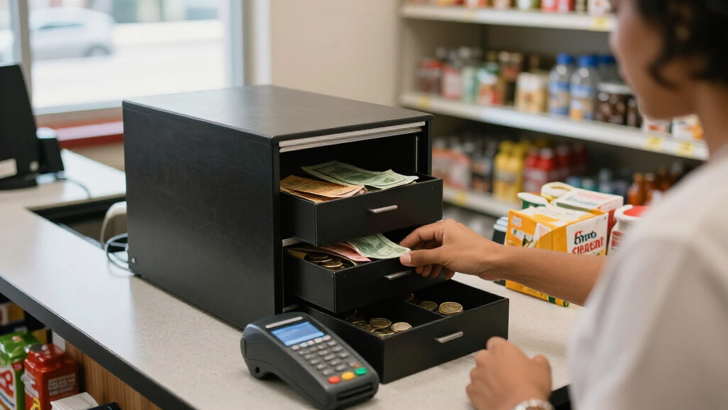 cash drawer for busy checkout lanes