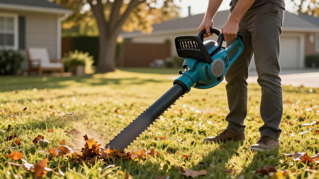electric leaf blowers for yard cleanup