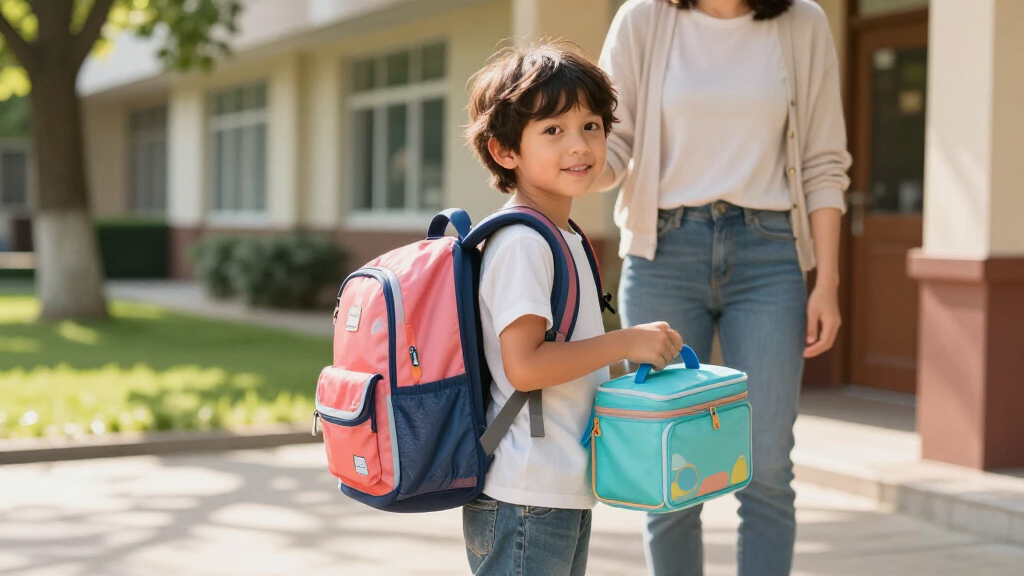 kids' ergonomic backpacks with lunchbox