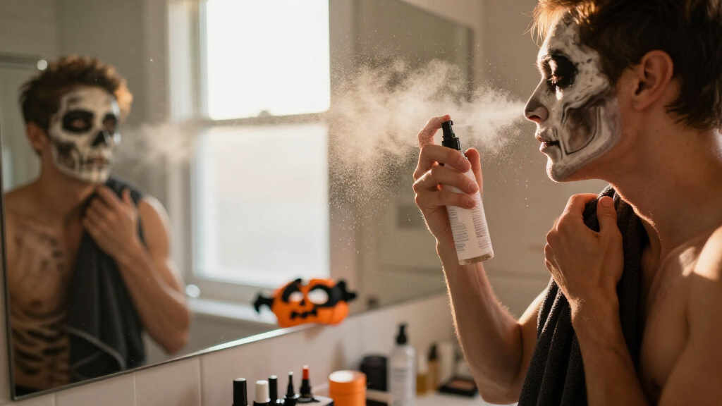 Halloween makeup setting sprays