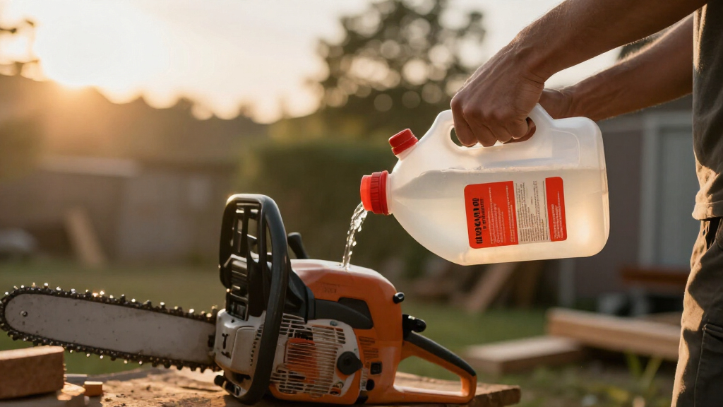 chainsaw fuel mixing bottle