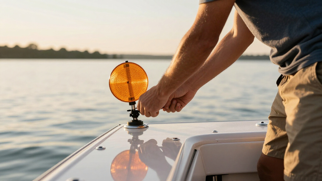 marine radar reflector for powerboats