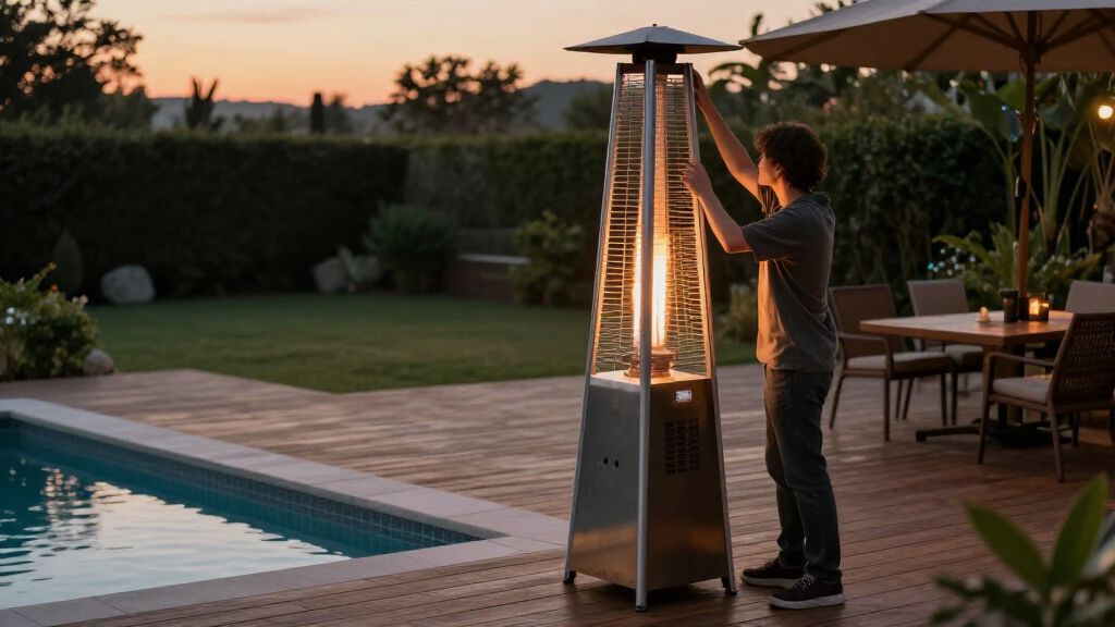 propane patio heater commercial pyramid