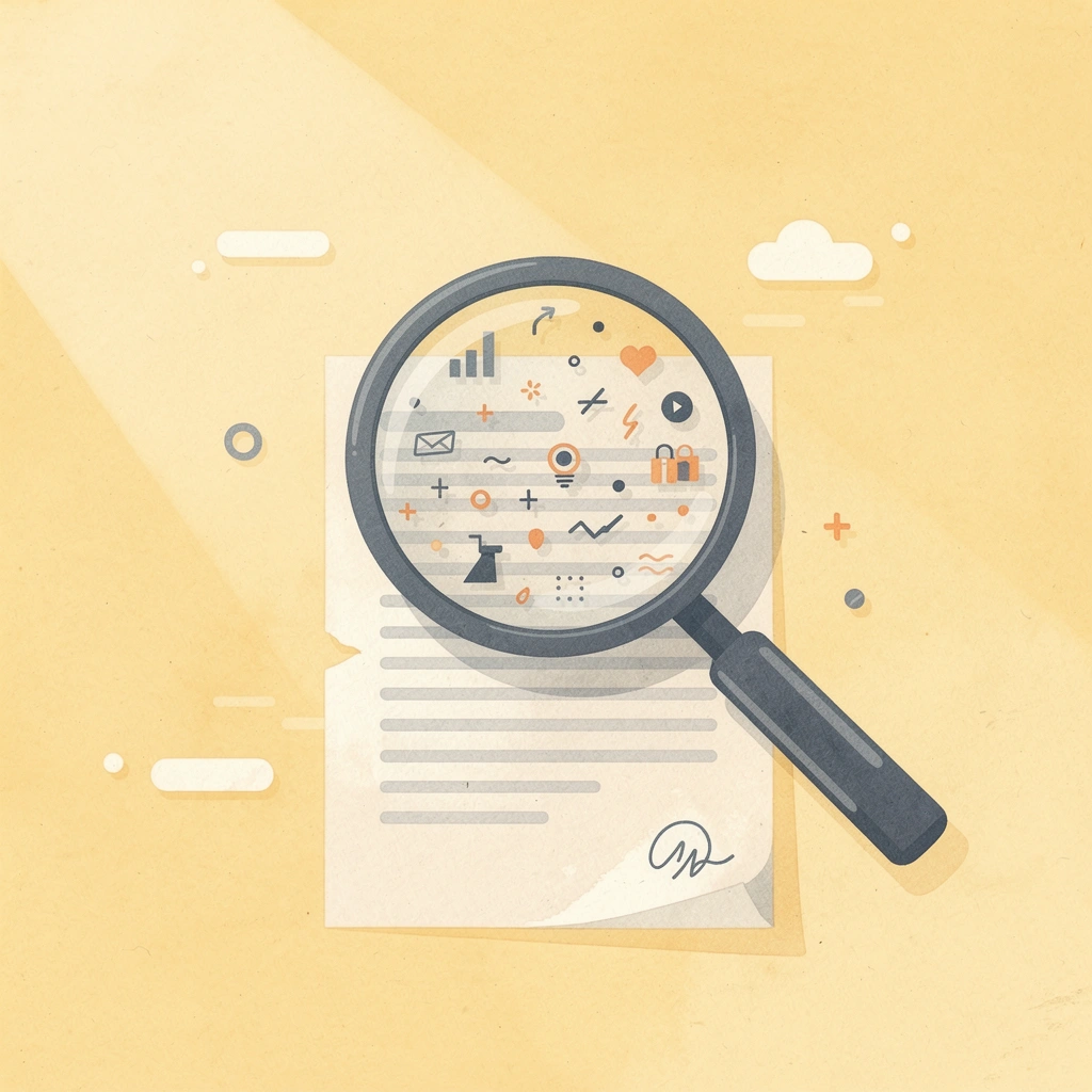 Magnifying glass examining retirement portfolio elements