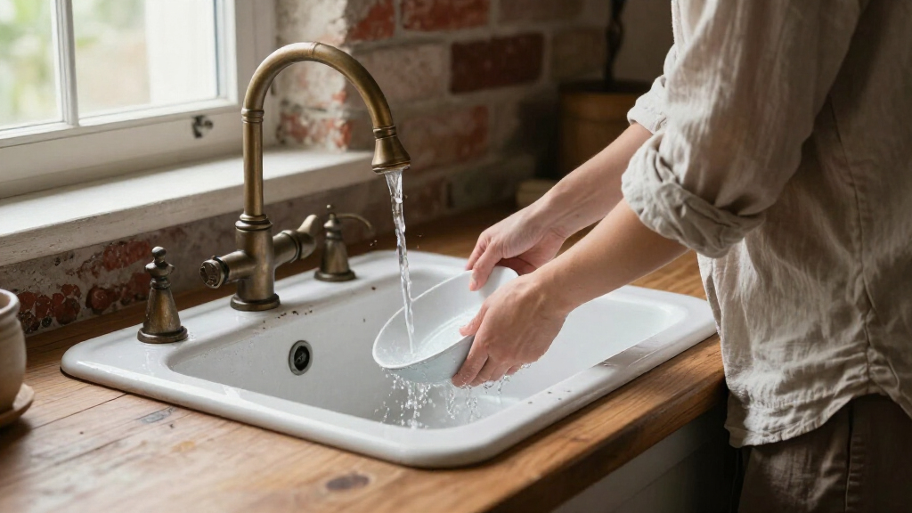 vintage farmhouse sink