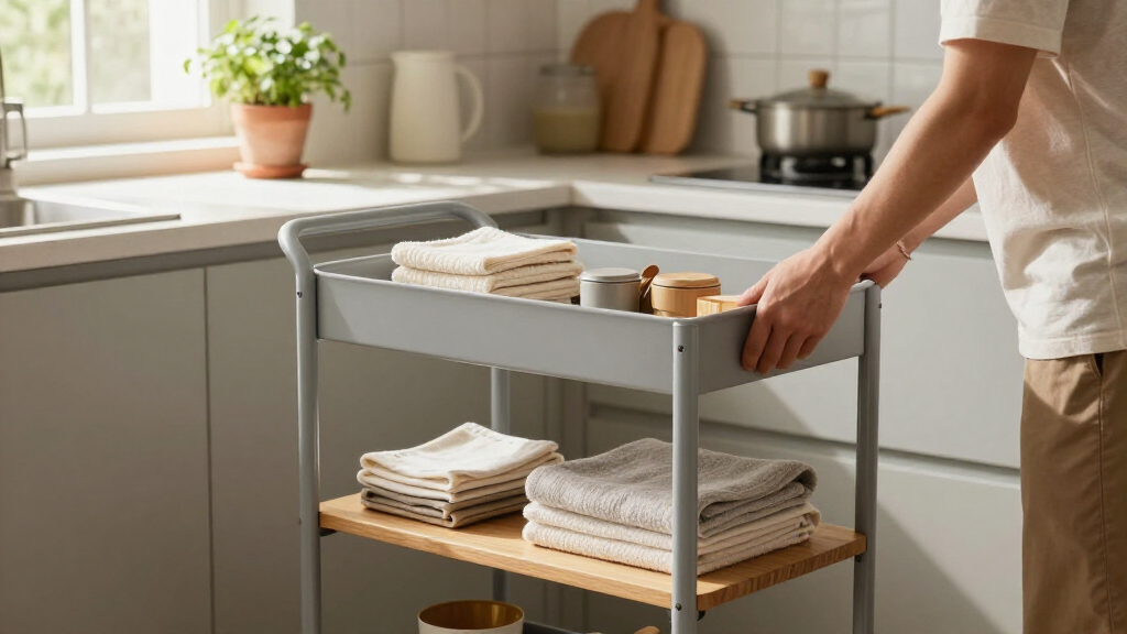 theminimalist rolling carts for simple storage