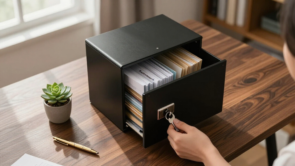 locking file cabinet for retirement paperwork