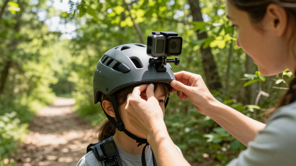 actioncamera helmet and chest mounts
