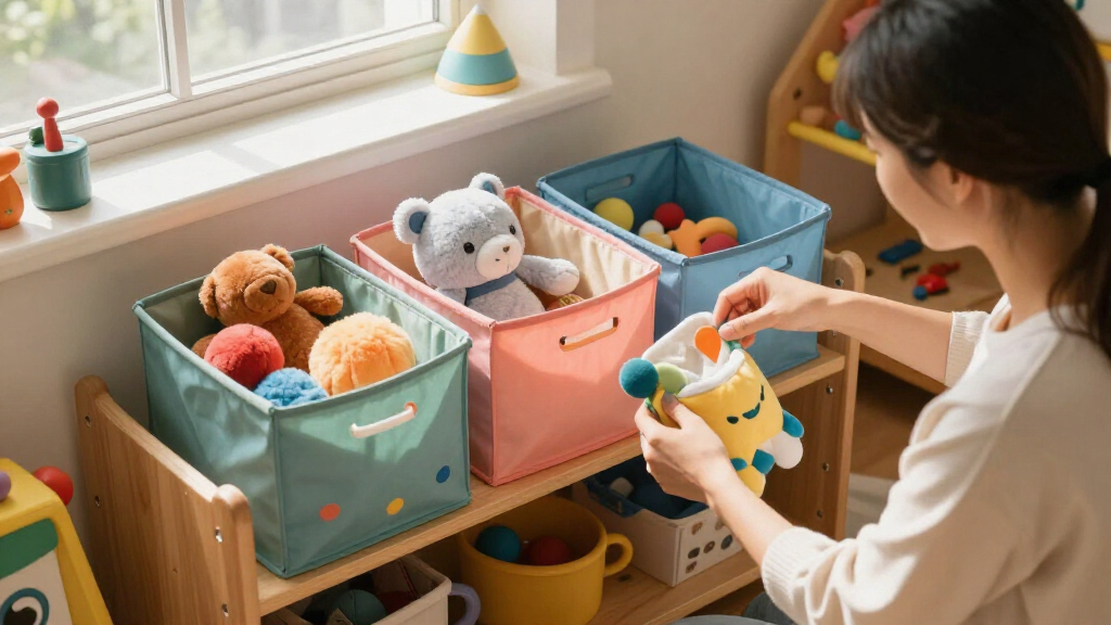 children's organizational storage bins