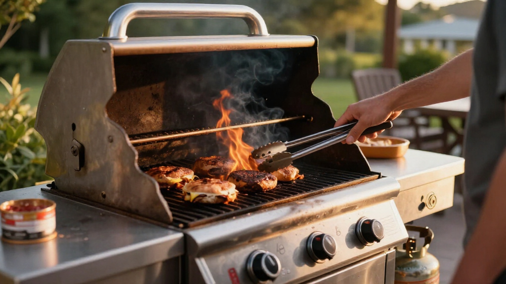 propane gas grill for outdoor kitchen
