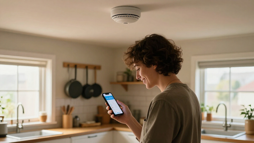 smart smoke detector with app alerts