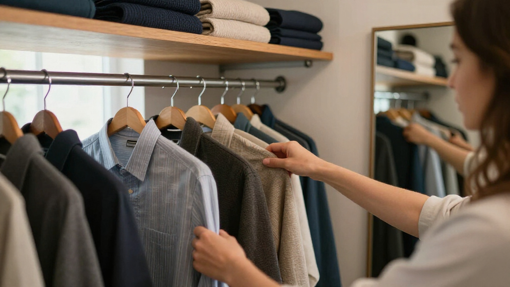 closet organizer with hanging rods