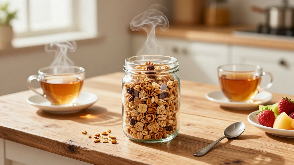 teainfused granola snack