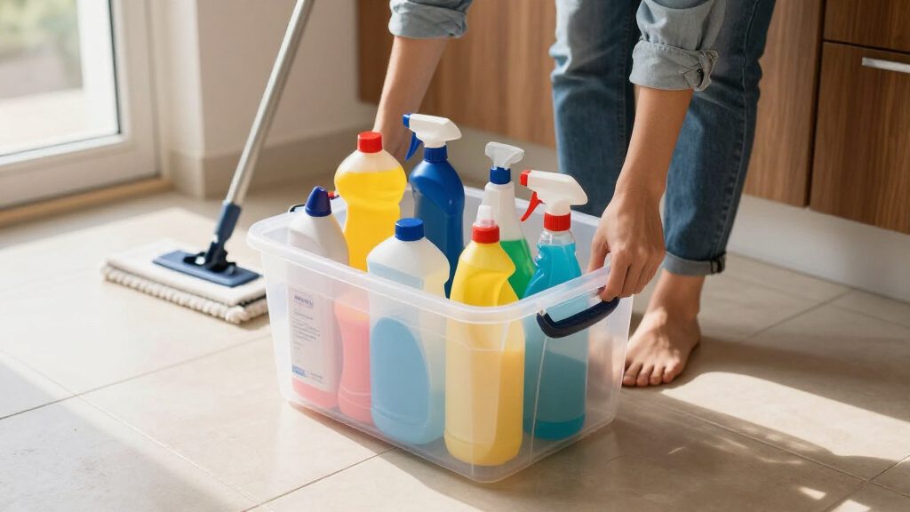 best storage bins for cleaning supplies