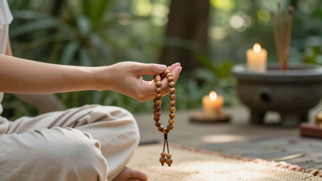 sandalwood mala beads