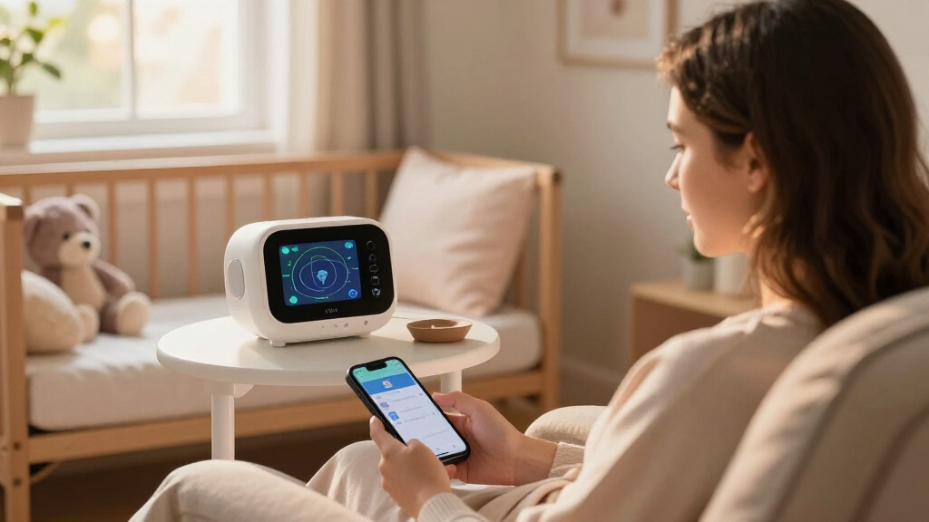 baby monitor with sleep zone tracking