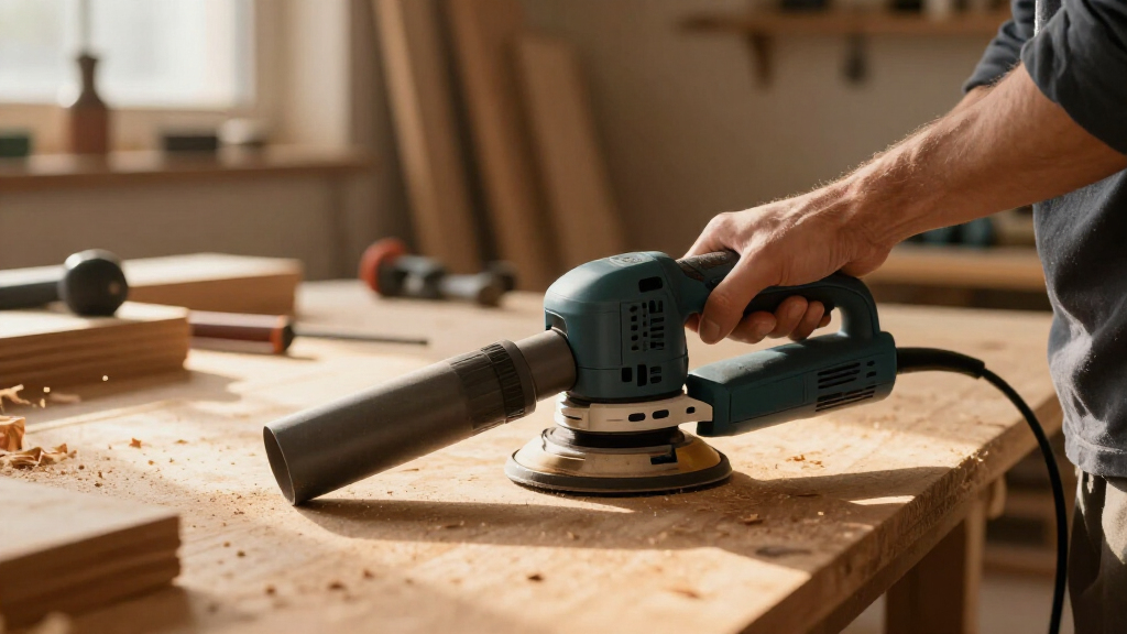 compact dust extractor for woodworking
