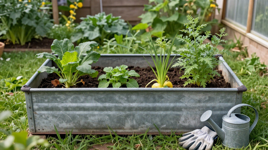 metal raised garden bed for homesteads
