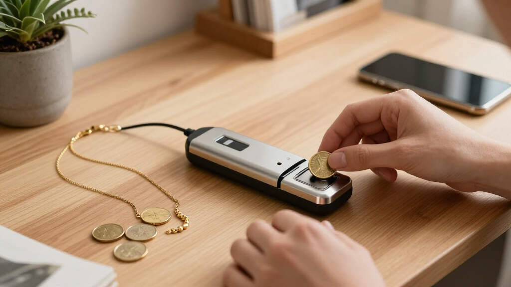electronic gold tester for coins and jewelry