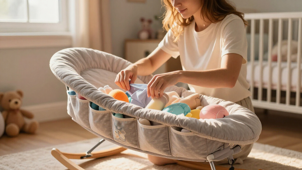 best nursery gliders with storage pockets
