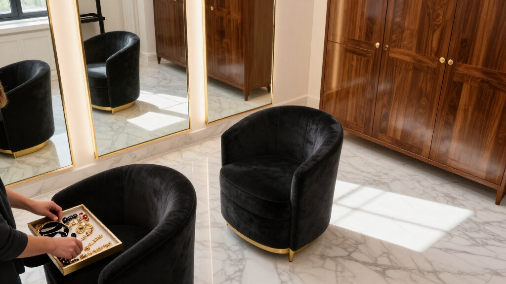 luxury dressing room furniture set