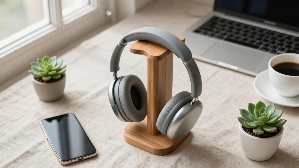 premium headphone stand and organizer