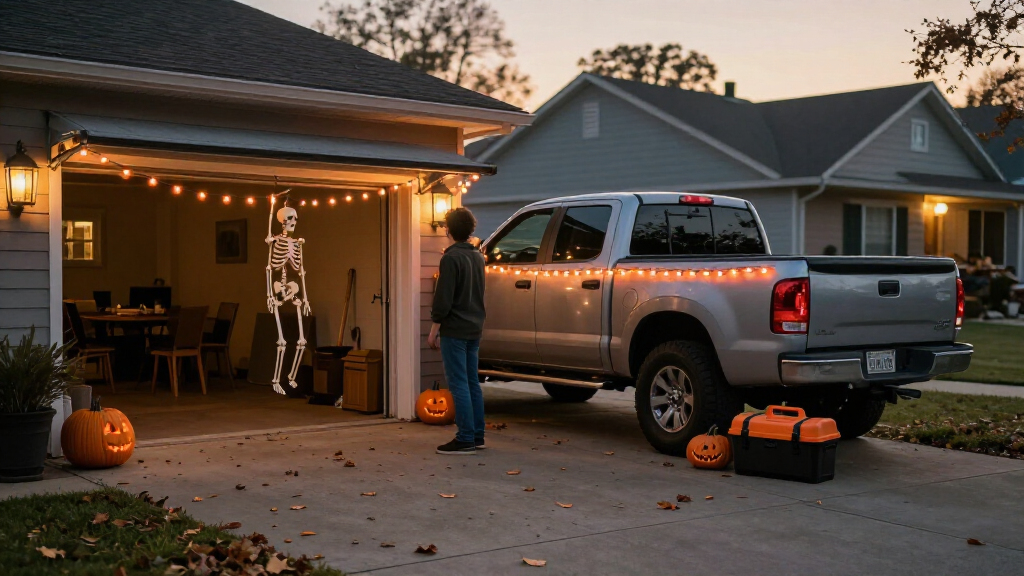 automotive Halloween decorations