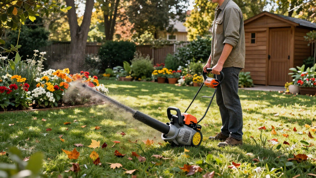 gas-powered leaf blowers