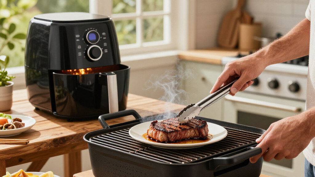 best grill and air fryer for steaks