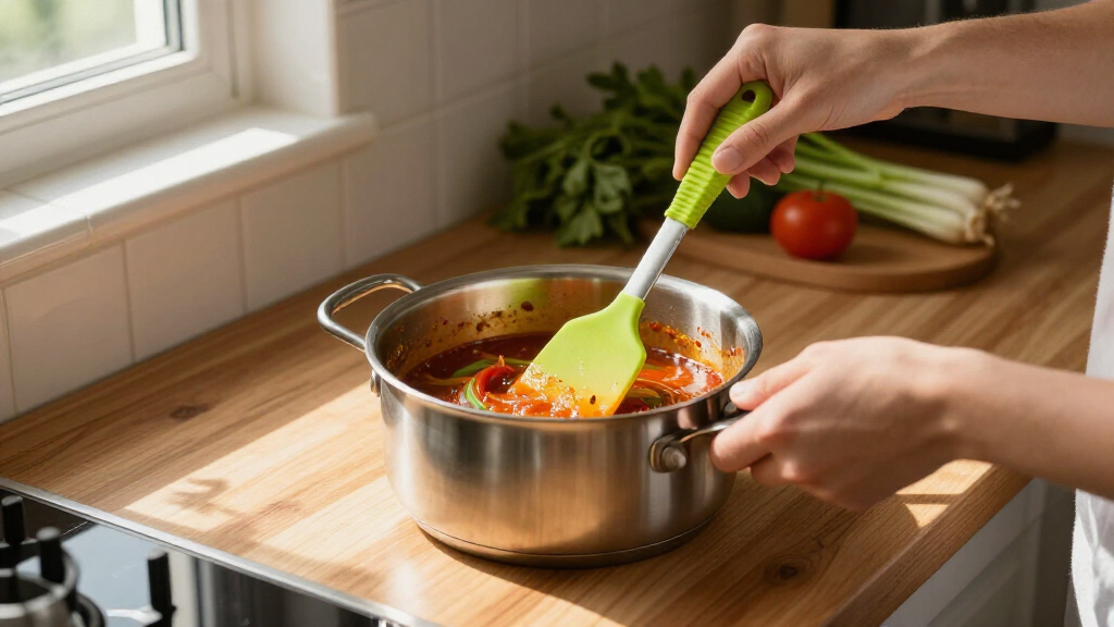 silicone spatula set heatresistant