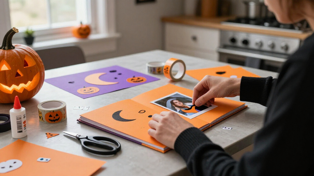 Halloween scrapbook supplies