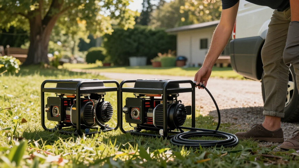 parallel capable 30 amp rv generator