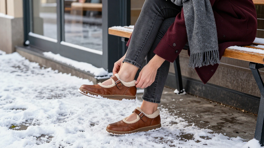 best winterized Mary Jane sneakers