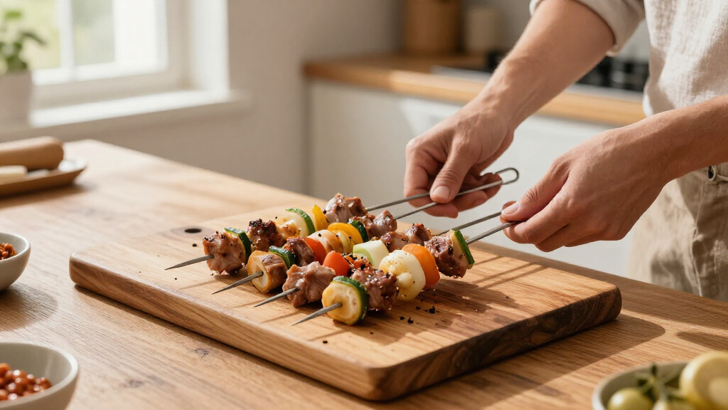 stainless kebab skewers