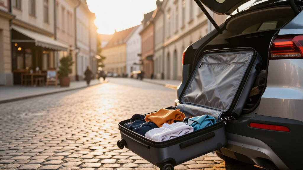 expandable luggage set for europe