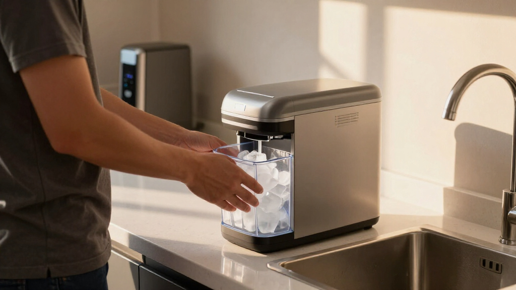 undercounter ice maker for ice bath