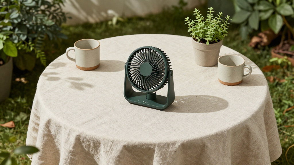 portable usb desk fan for patio table