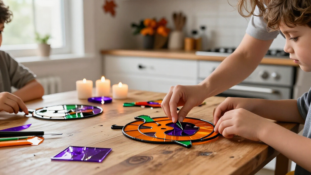 Halloween stained glass craft kits