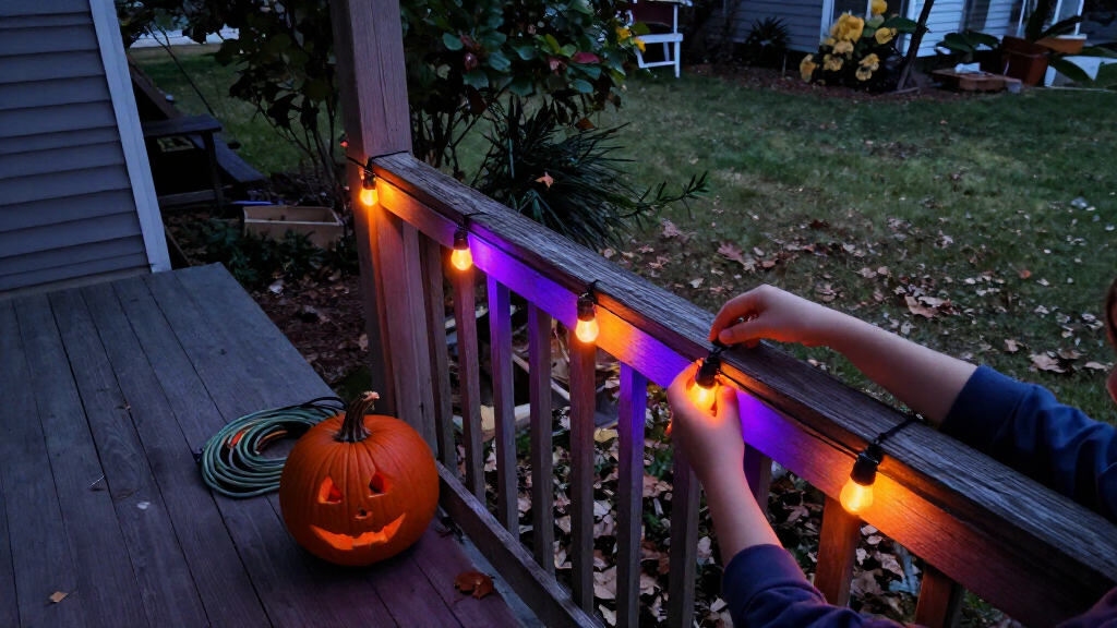 Halloween outdoor string lights