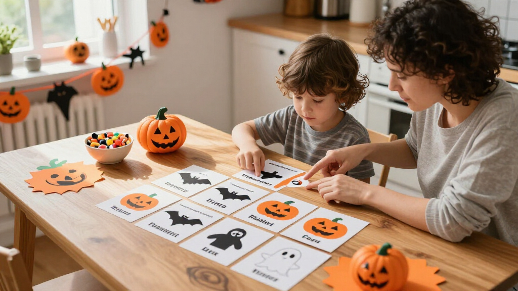 children's Halloween vocabulary books